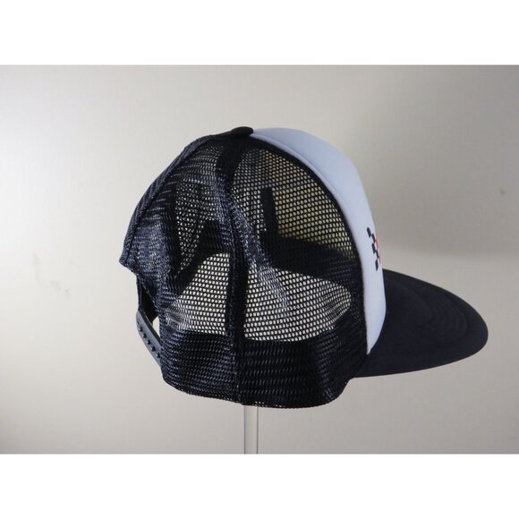 New Western Auto Trucker Hat Snapback Retro Vintage Mesh Cap Black & White - Picture 4 of 5